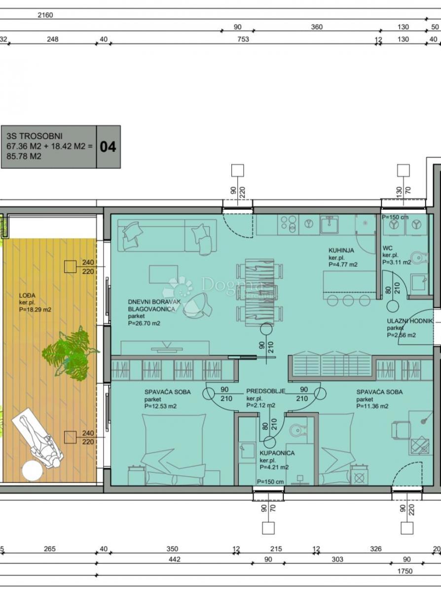 Stanovanje Gornje Mrzlo Polje Mrežničko, Duga Resa, 48m2