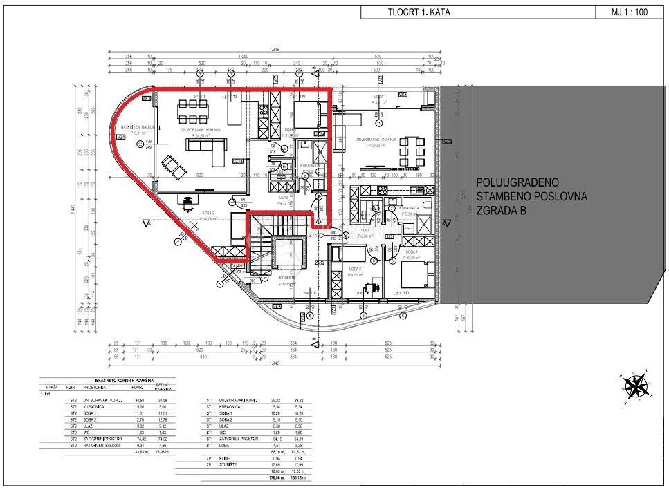 Stanovanje Tar, Tar-Vabriga, 64,57m2