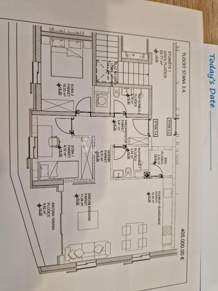 Apartma Cres, 90,83m2