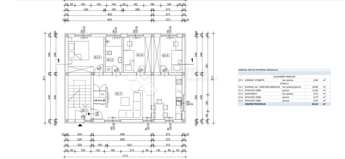 Stanovanje Hrvatski Leskovac, Novi Zagreb - Zapad, 82,44m2