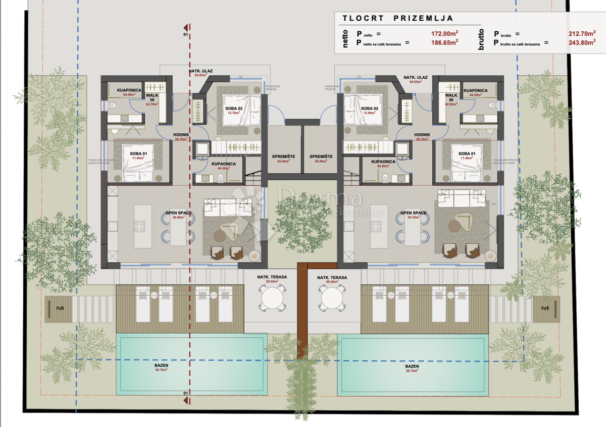 Hiša Gedići, Poreč, 115m2