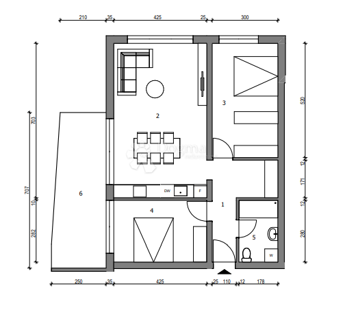 Stanovanje Sloboština, Novi Zagreb - Istok, 80,72m2