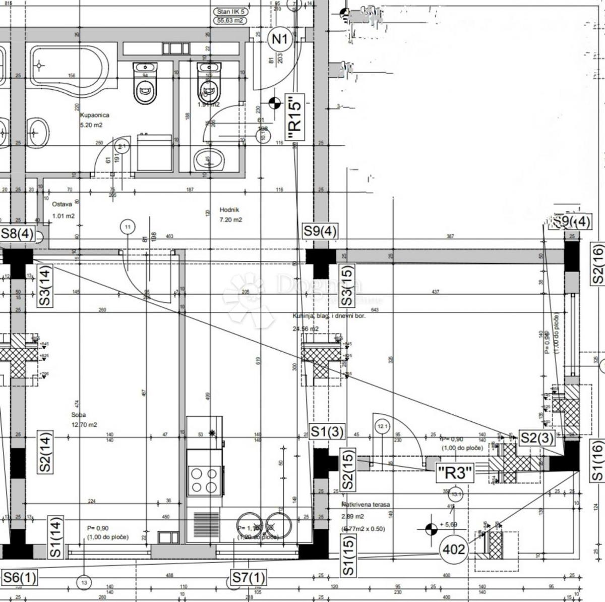 Stanovanje Monte Zaro, Pula, 37,74m2