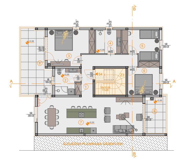 Stanovanje Štinjan, Pula, 66,27m2