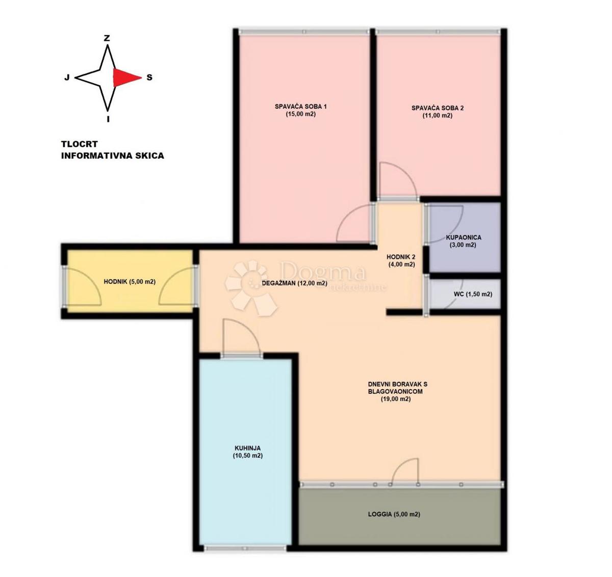 Stanovanje Prečko, Trešnjevka - Jug, 84,98m2