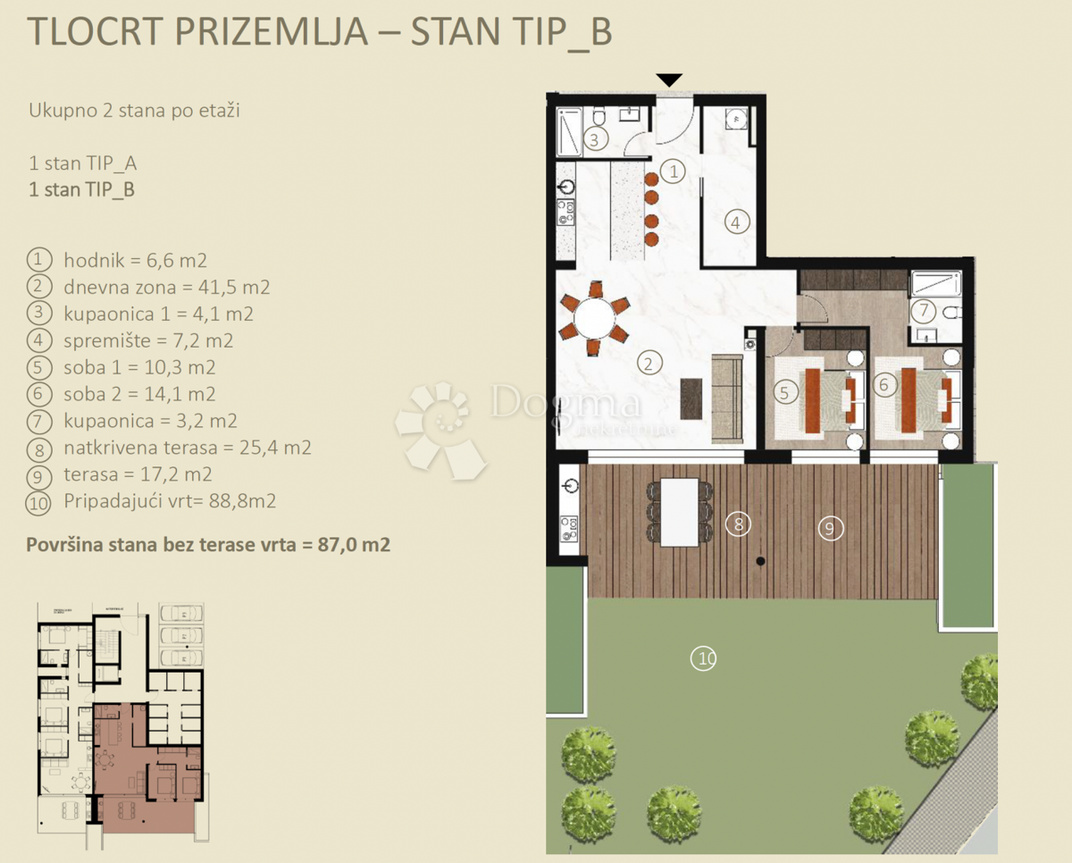 Stanovanje Novigrad, 134,99m2
