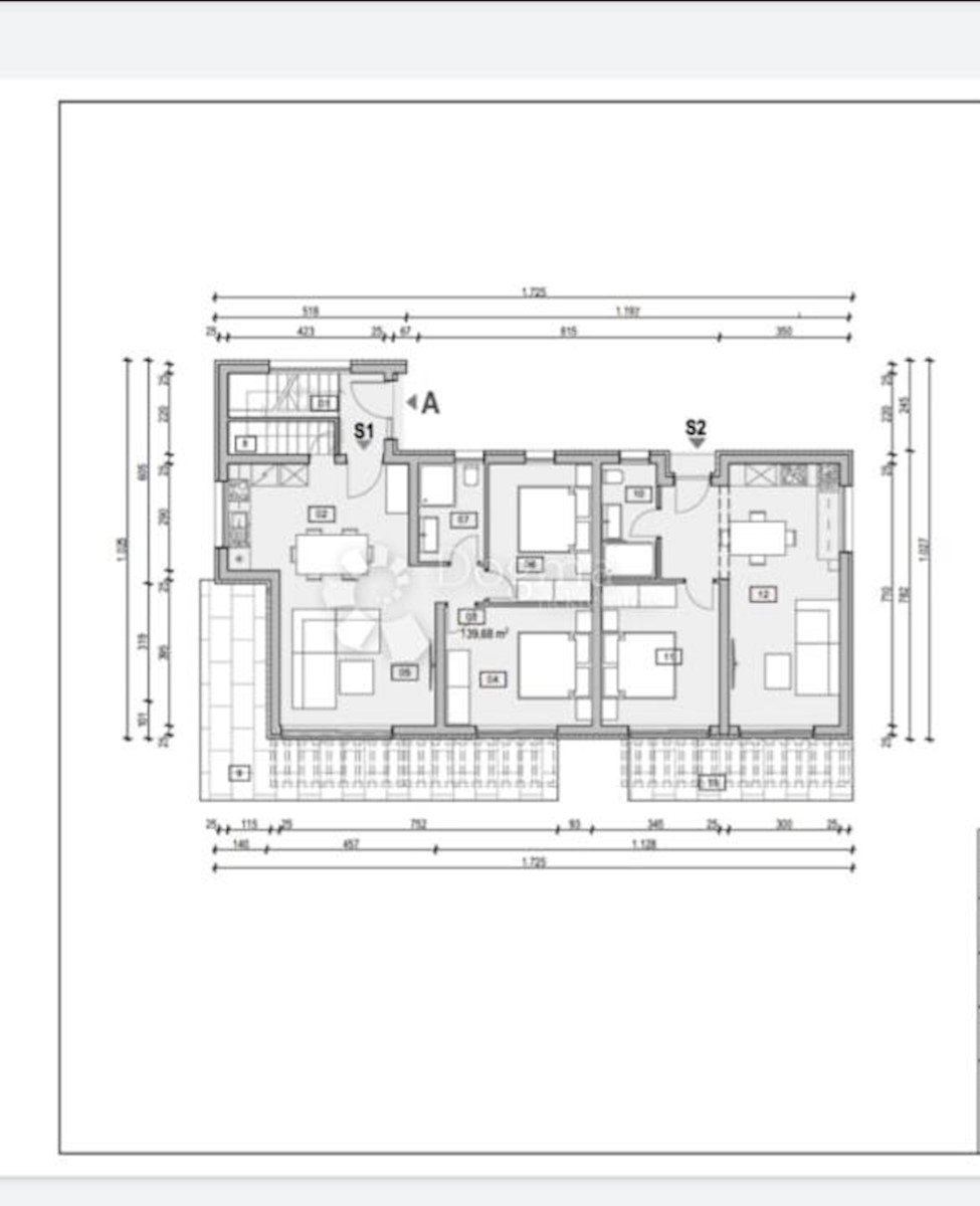 Stanovanje Vodice, 62,29m2