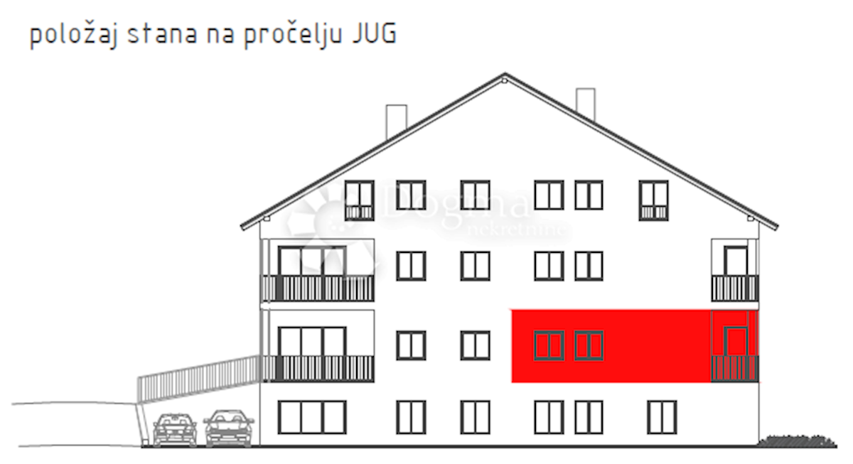 Stanovanje Brestje, Sesvete, 70,87m2
