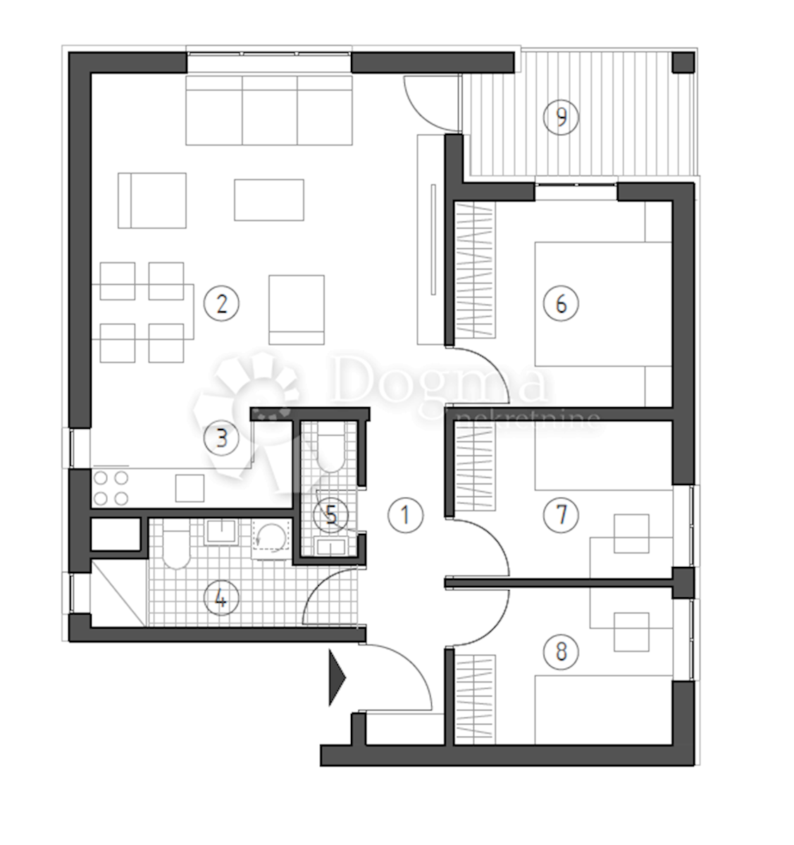 Stanovanje Brestje, Sesvete, 70,87m2