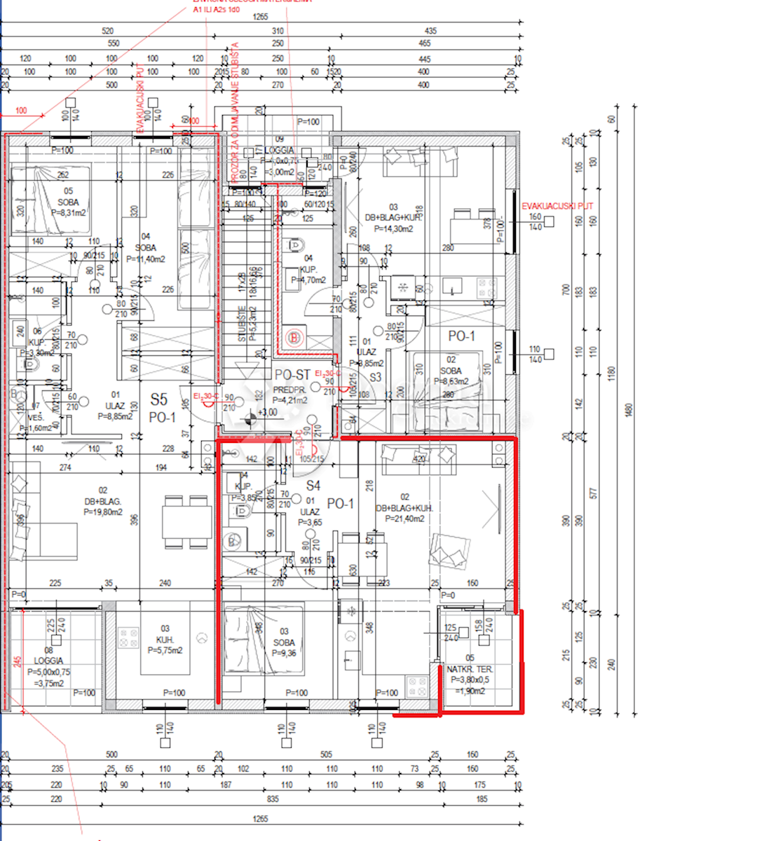 Stanovanje Barban, 40m2