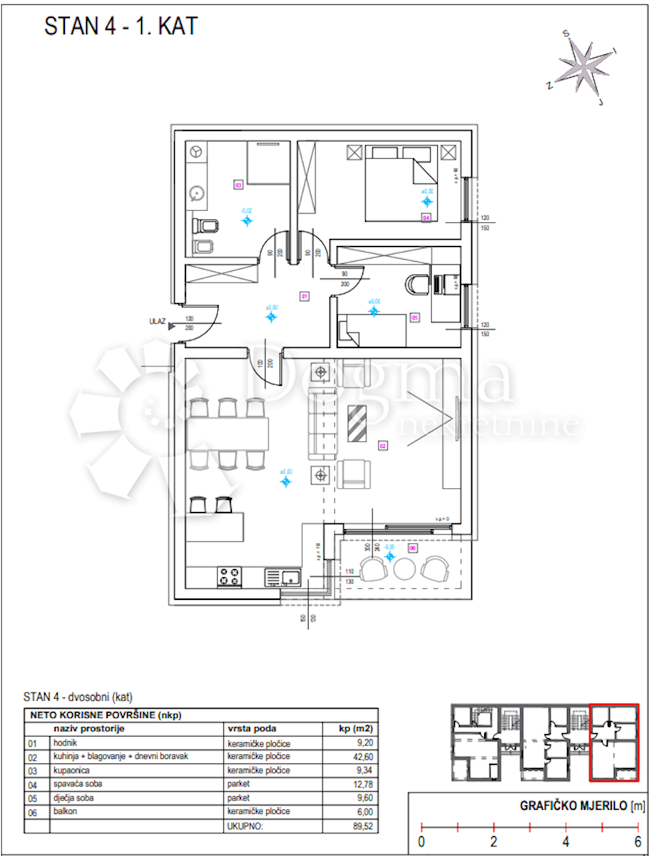 Stanovanje Centar, Varaždin, 89,52m2