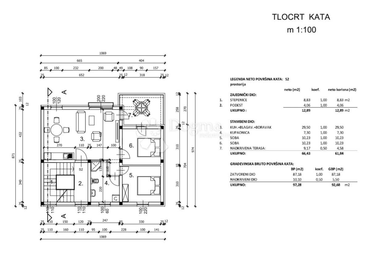 Apartma Vir, 62m2
