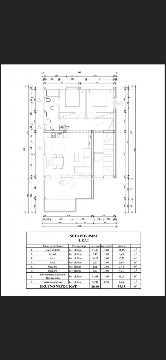 Apartma Vir, 90,79m2