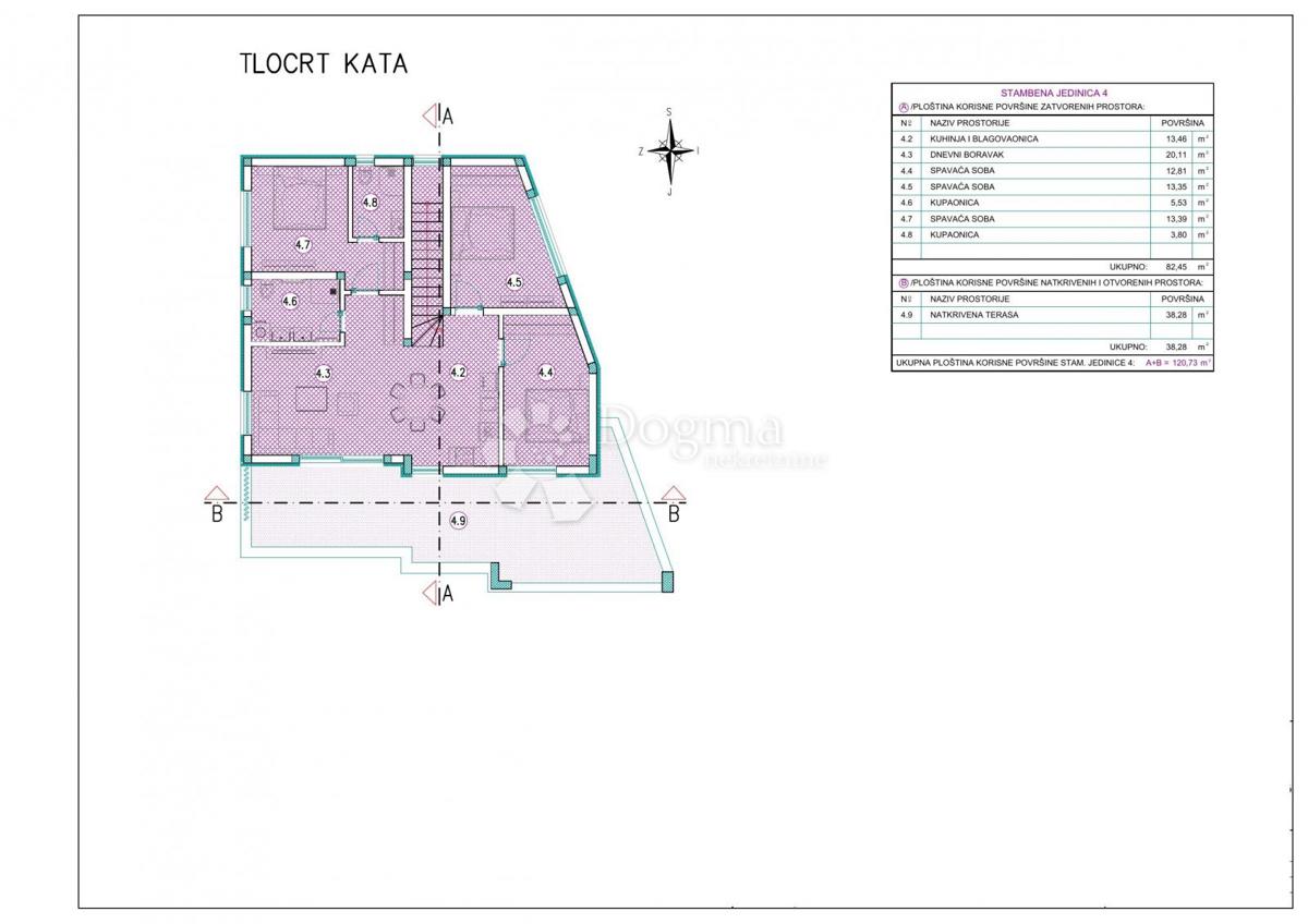 Stanovanje Vodice, 112,22m2