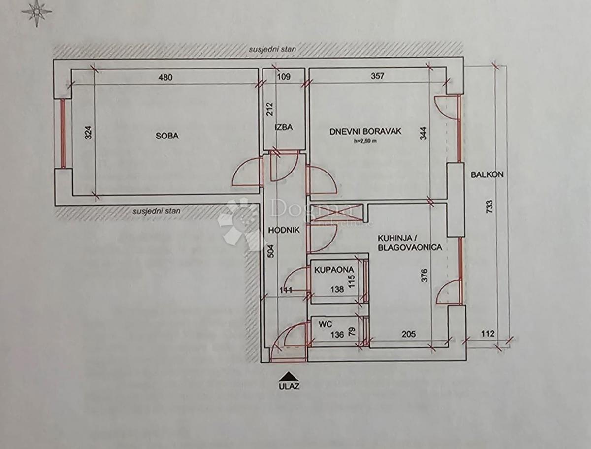 Stanovanje Trnsko, Novi Zagreb - Zapad, 54m2