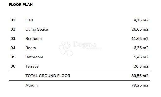Apartma Karigador, Brtonigla, 80,55m2