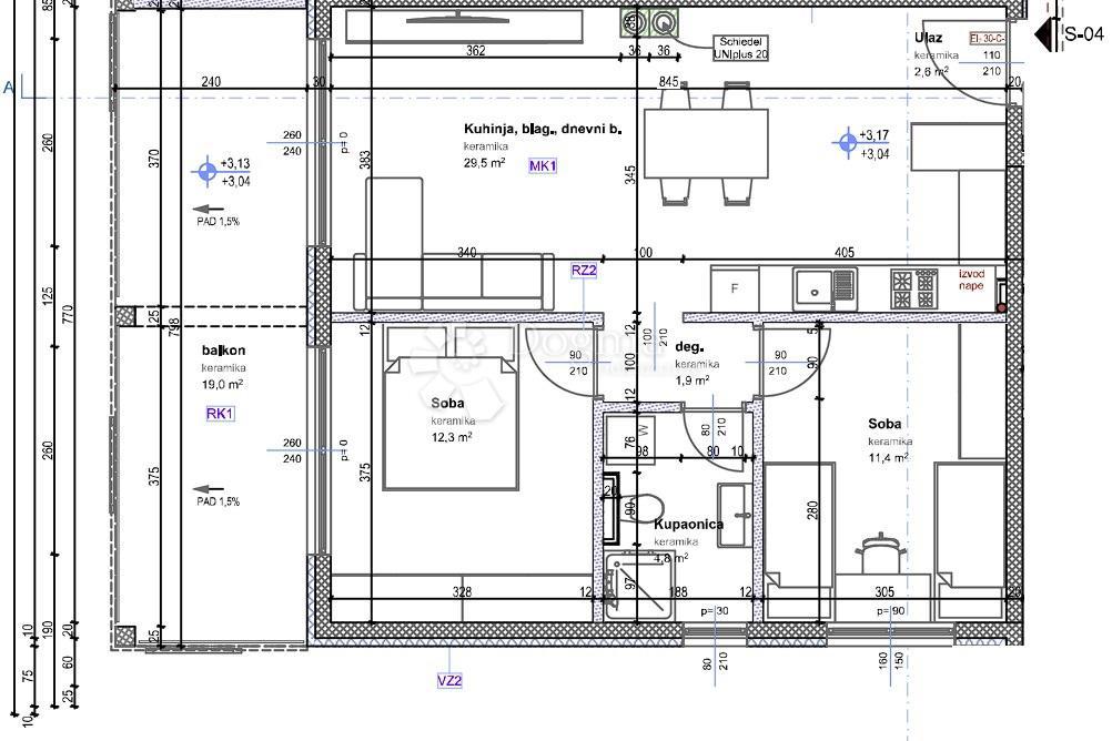 Stanovanje Tar, Tar-Vabriga, 92,40m2