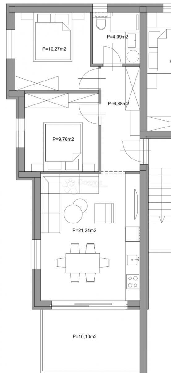 Stanovanje Žaborić, Šibenik - Okolica, 59,76m2