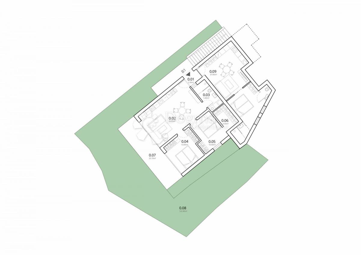 Lux Apartma Ražanj, Rogoznica, 100,90m2
