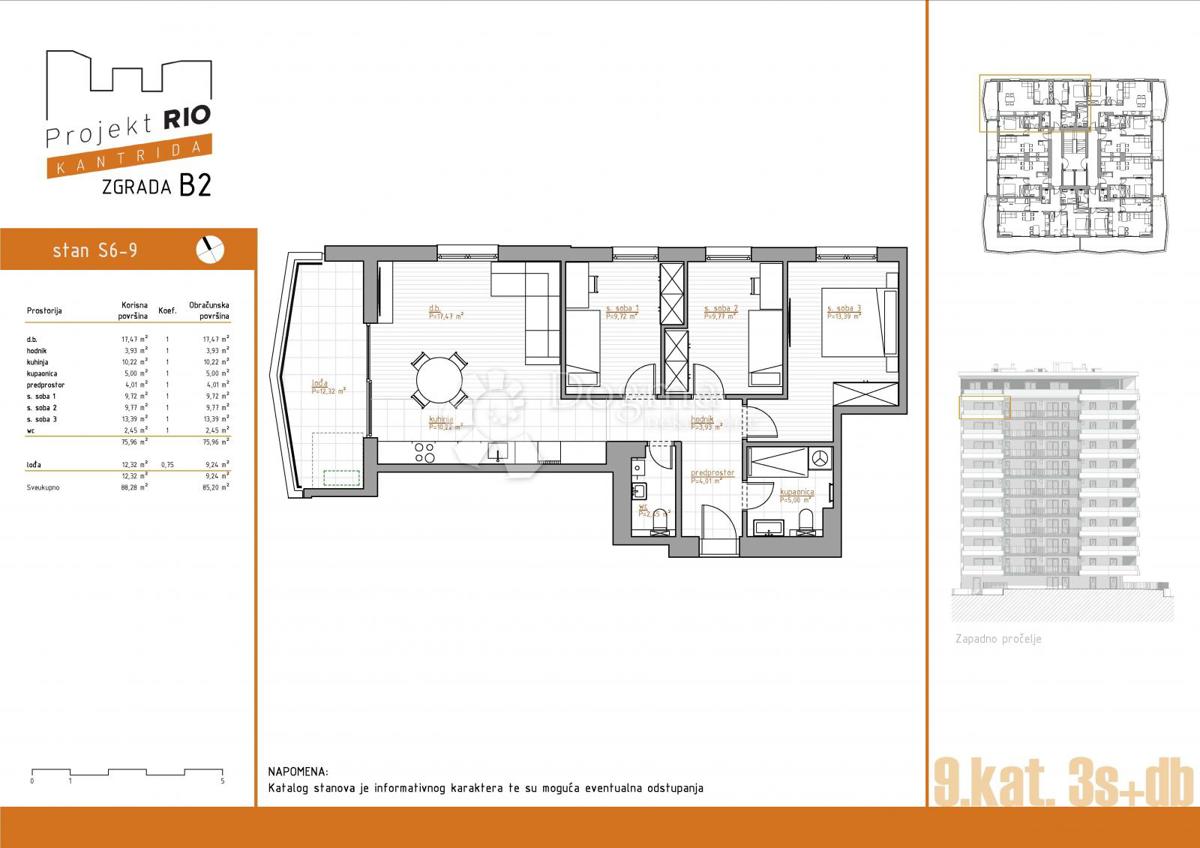Stanovanje Kantrida, Rijeka, 124,61m2
