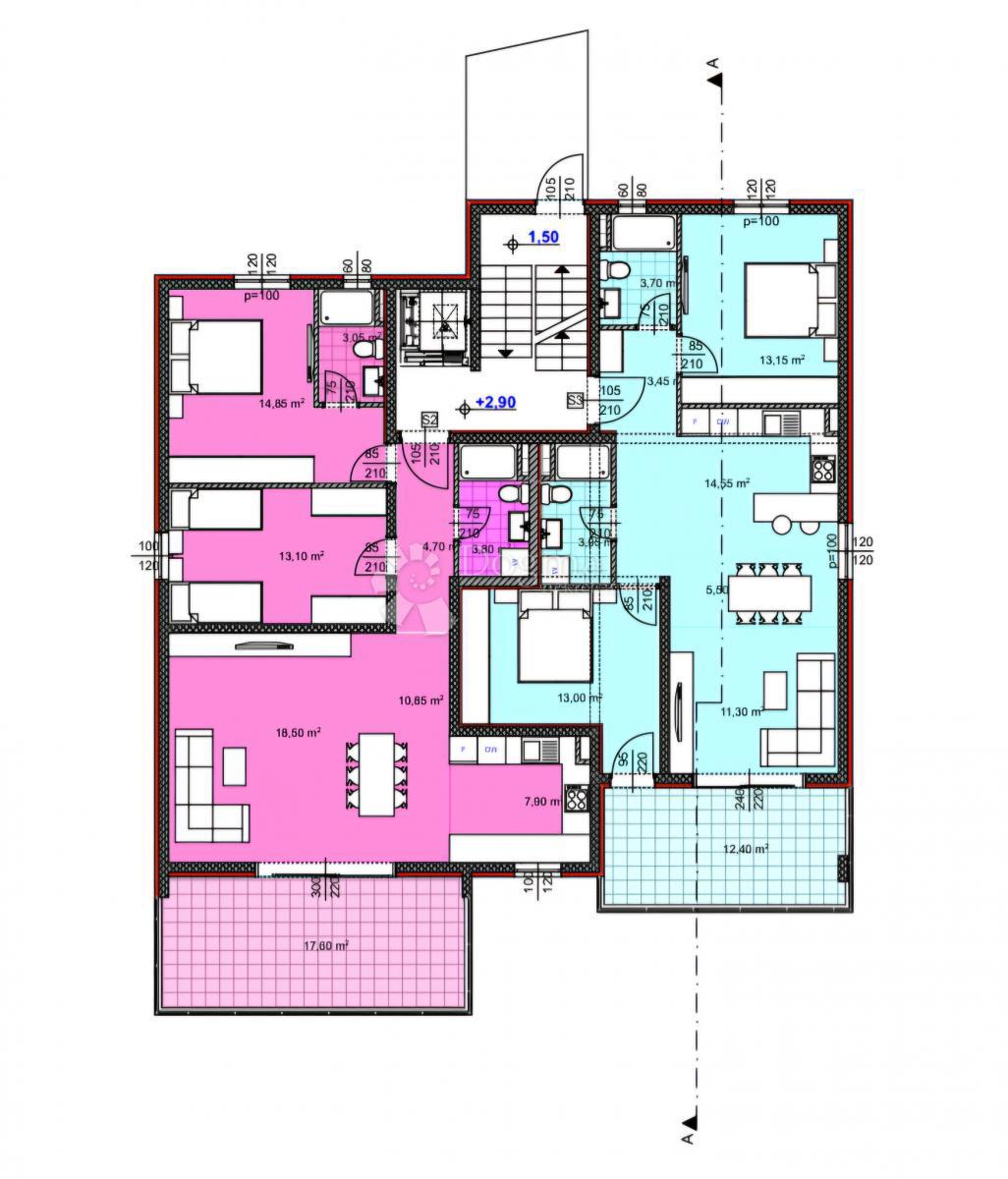 Stanovanje Makarska, 79,60m2