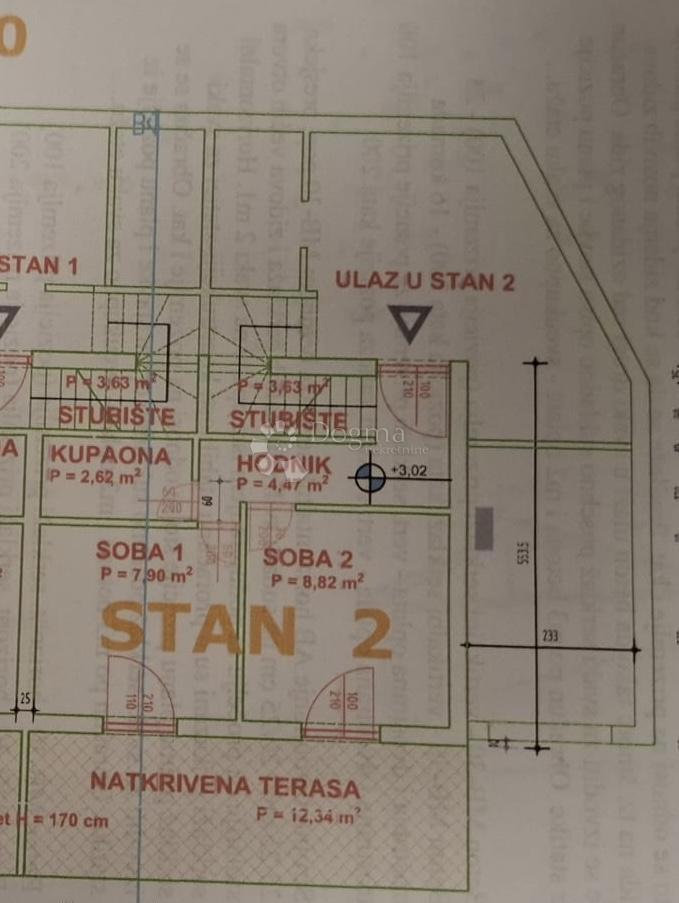Stanovanje Bregi, Matulji, 87,88m2