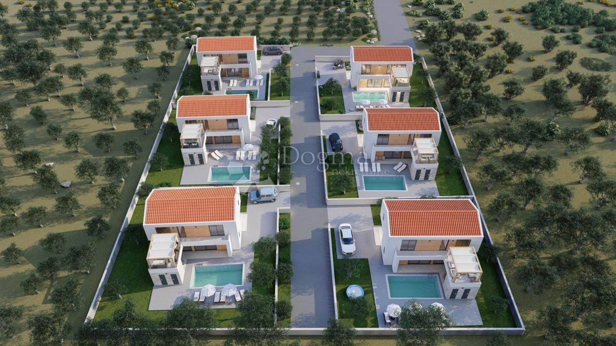 Rtina Sunset – projekt 6 vil z bazenom in pogledom na morje