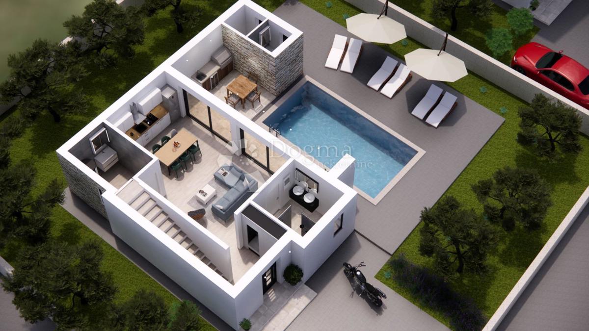 Rtina Sunset – projekt 6 vil z bazenom in pogledom na morje