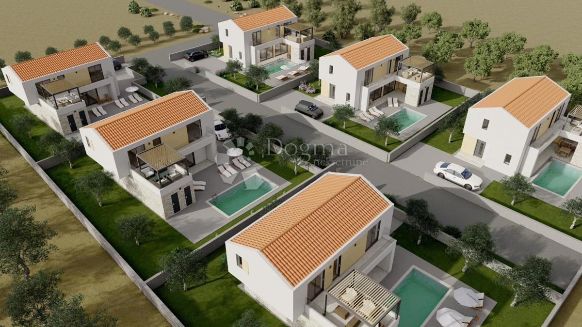 Rtina Sunset – projekt 6 vil z bazenom in pogledom na morje