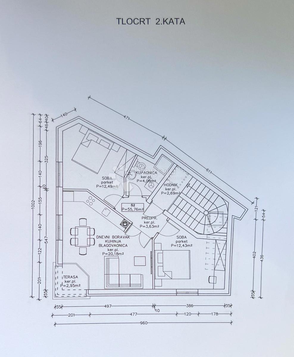 Stanovanje Medulin, 54m2