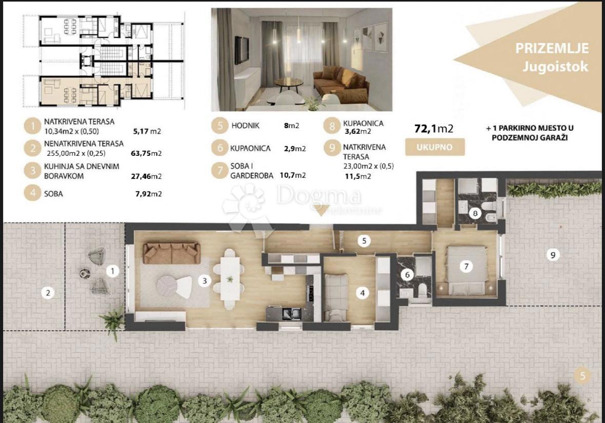 Stanovanje Donja Vežica, Rijeka, 72m2