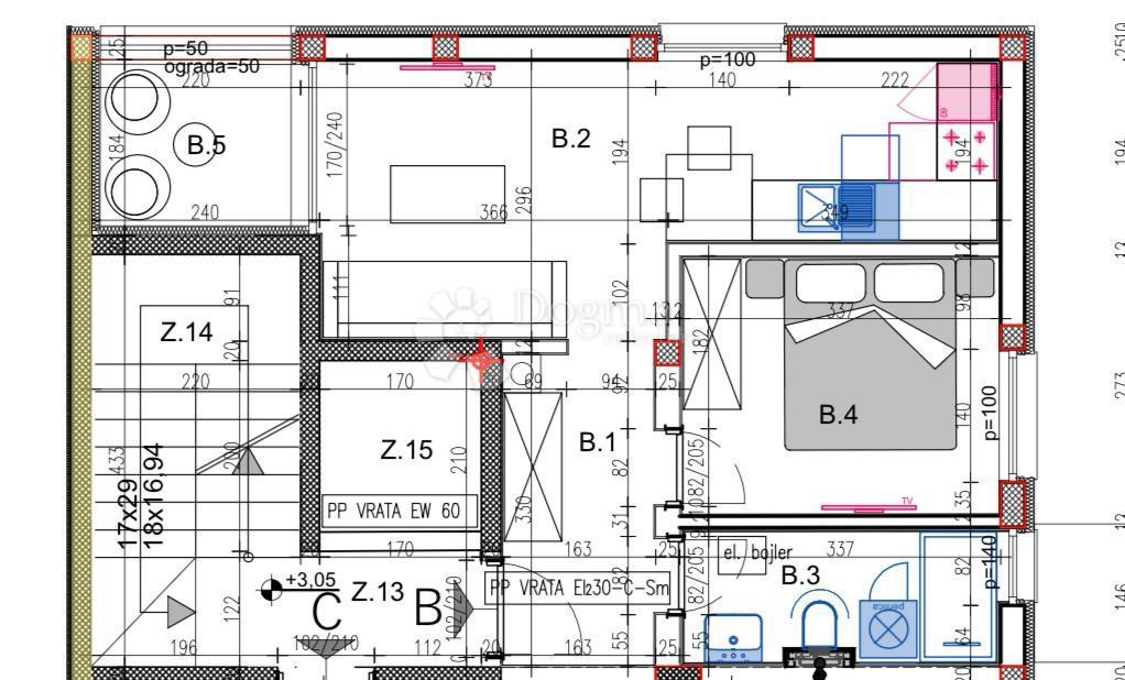 Stanovanje Veli vrh, Pula, 113,11m2