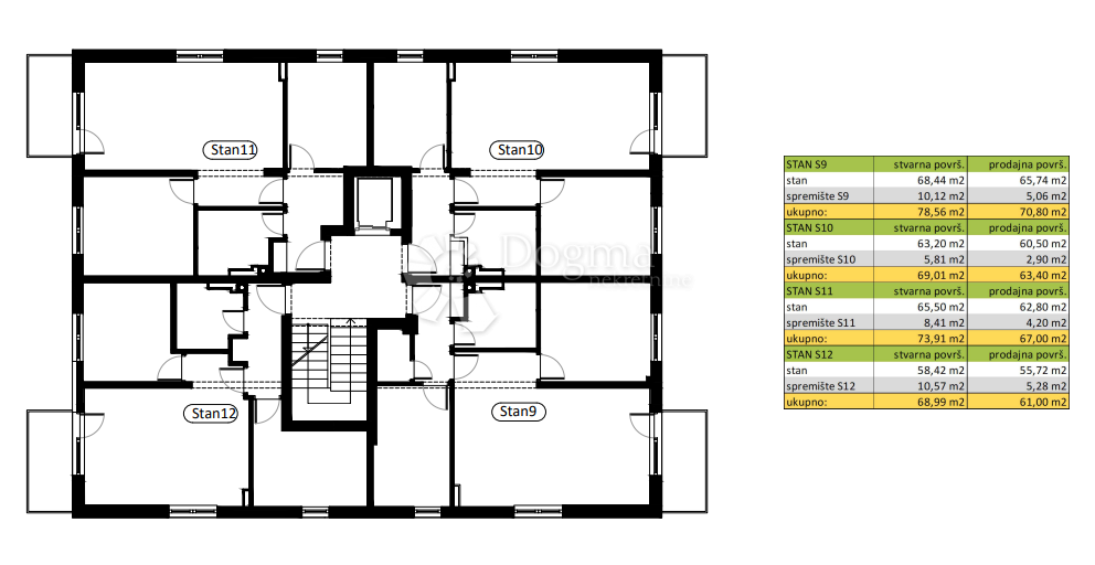 Stanovanje Novi Marof, 61,98m2