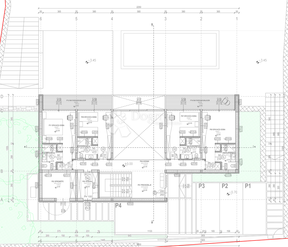 Zazidljivo zemljišče Ravni, Raša, 1.111m2