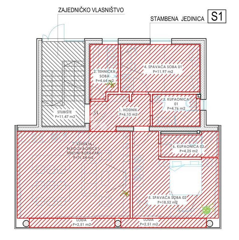 Stanovanje Diklo, Zadar, 134,10m2