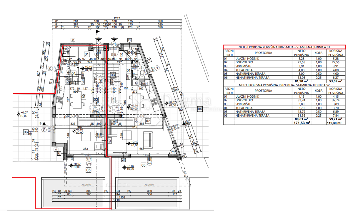 Hiša Vodice, 134,97m2