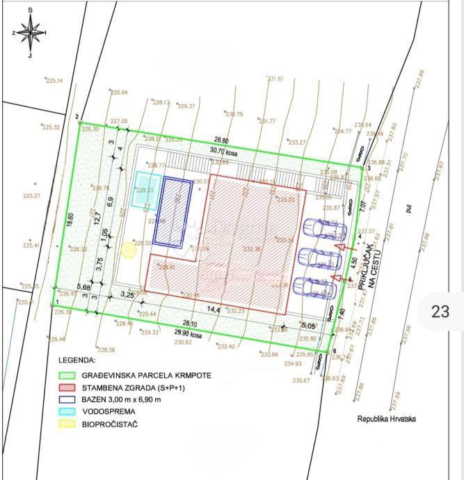 Zazidljivo zemljišče Smokvica Krmpotska, Novi Vinodolski, 539m2