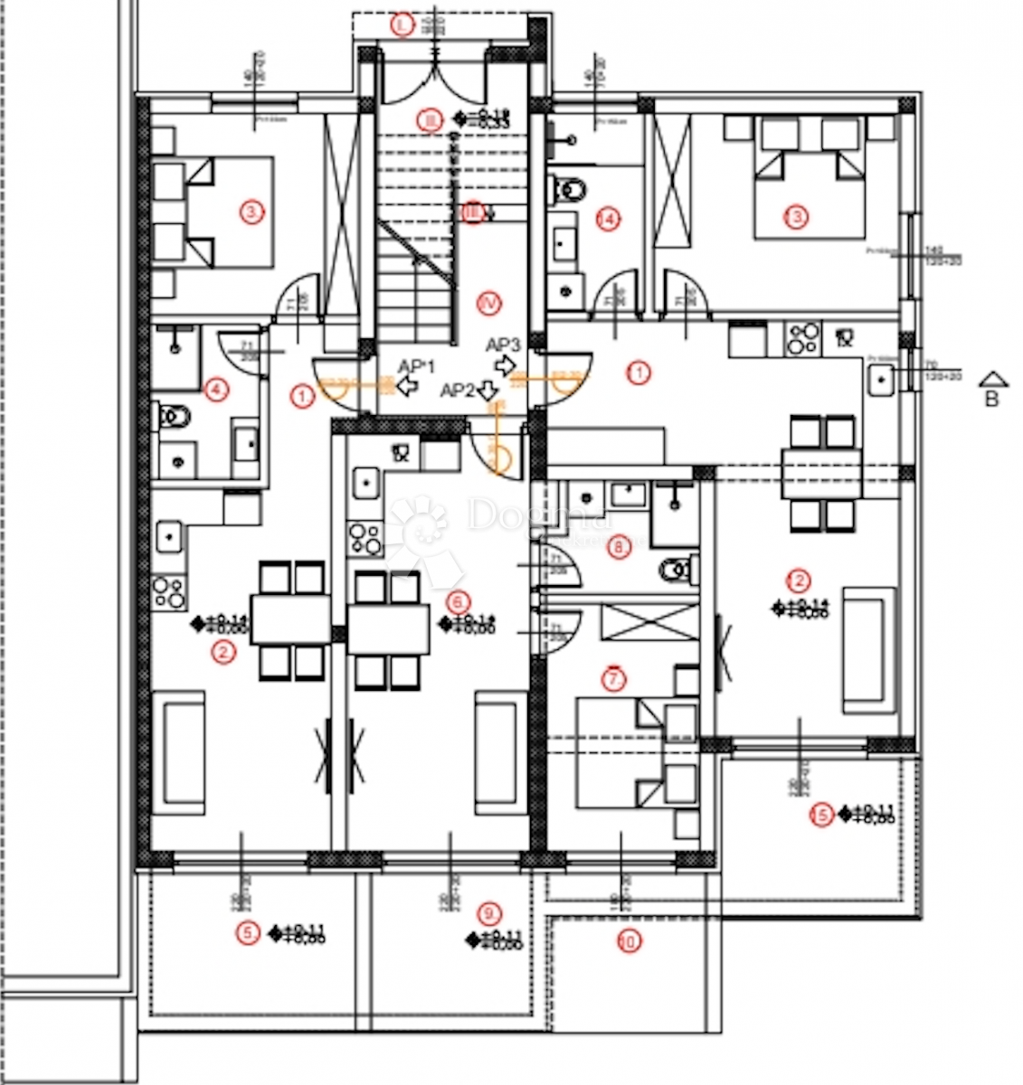 Stanovanje Brodarica, Šibenik - Okolica, 43,52m2
