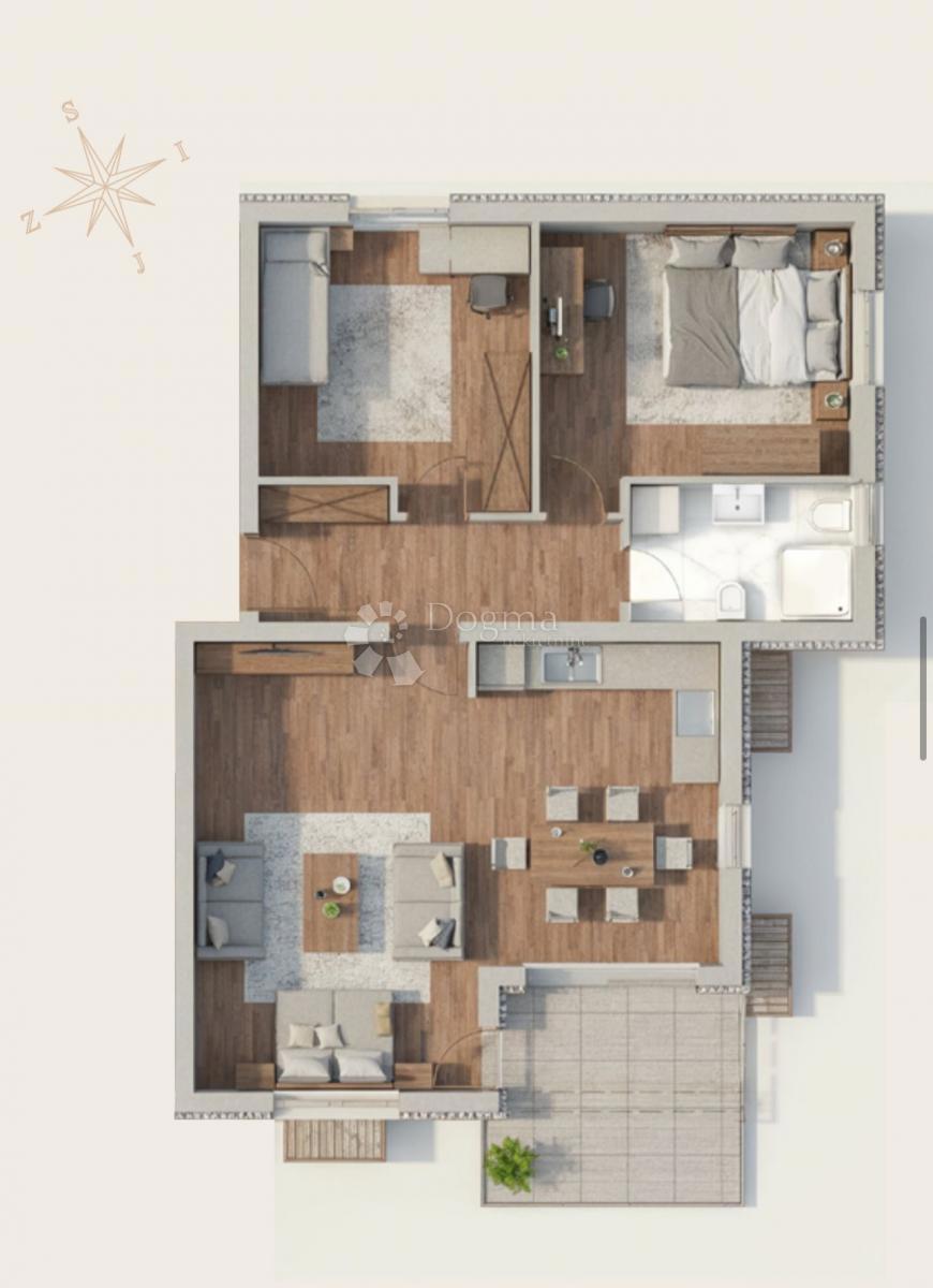 Stanovanje Viškovo, 65,63m2