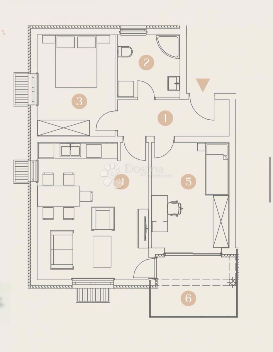 Stanovanje Viškovo, 65,63m2