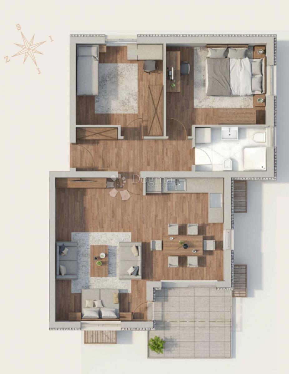 Stanovanje Viškovo, 65,63m2