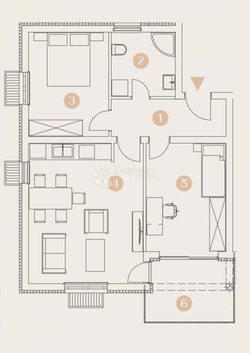 Stanovanje Viškovo, 65,63m2
