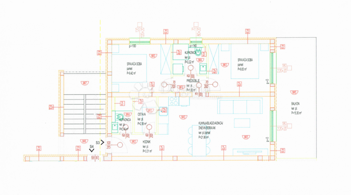 Stanovanje Okrug Gornji, Okrug, 60m2