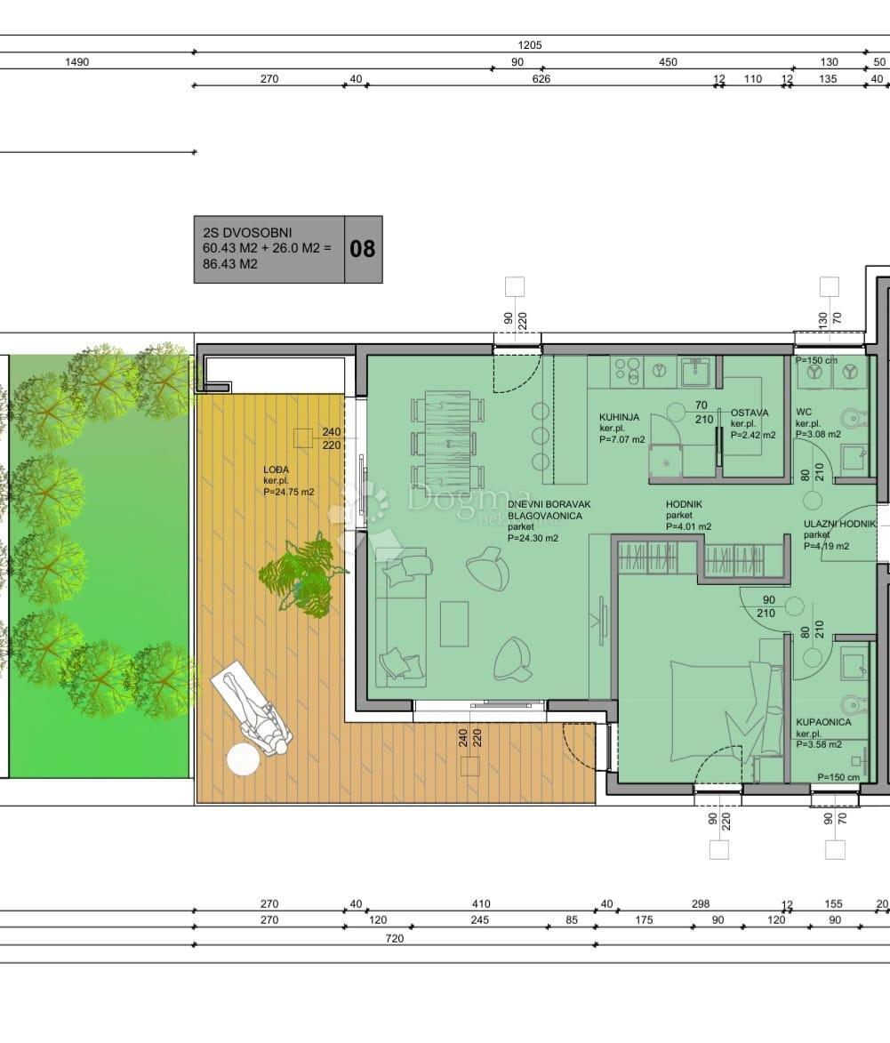 Stanovanje Gornje Mrzlo Polje Mrežničko, Duga Resa, 48m2
