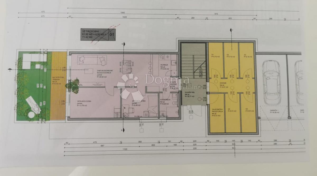 Stanovanje Gornje Mrzlo Polje Mrežničko, Duga Resa, 48m2