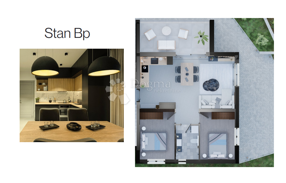 ROGOZNICA - APARTMA V PRITLIČJU NOVOGRADNJE