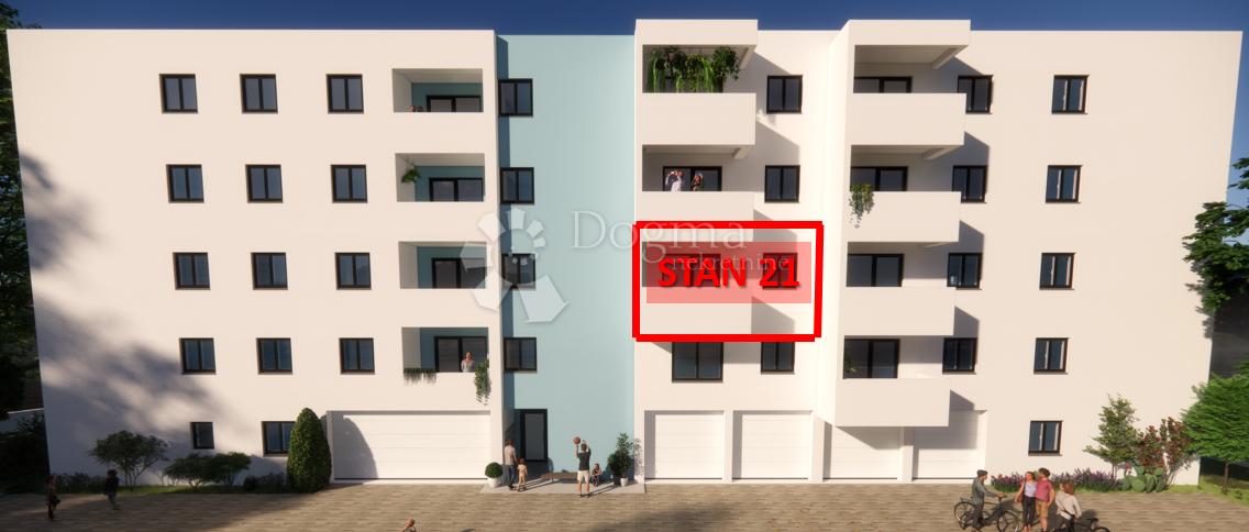 Stanovanje Monvidal, Pula, 54,96m2