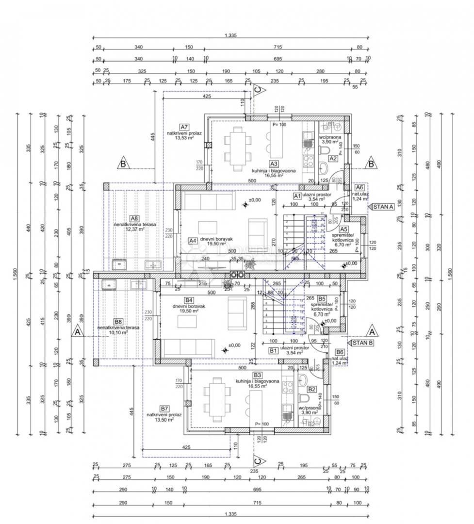 Gradbeno dovoljenje za dvojček in plačane komunalne storitve