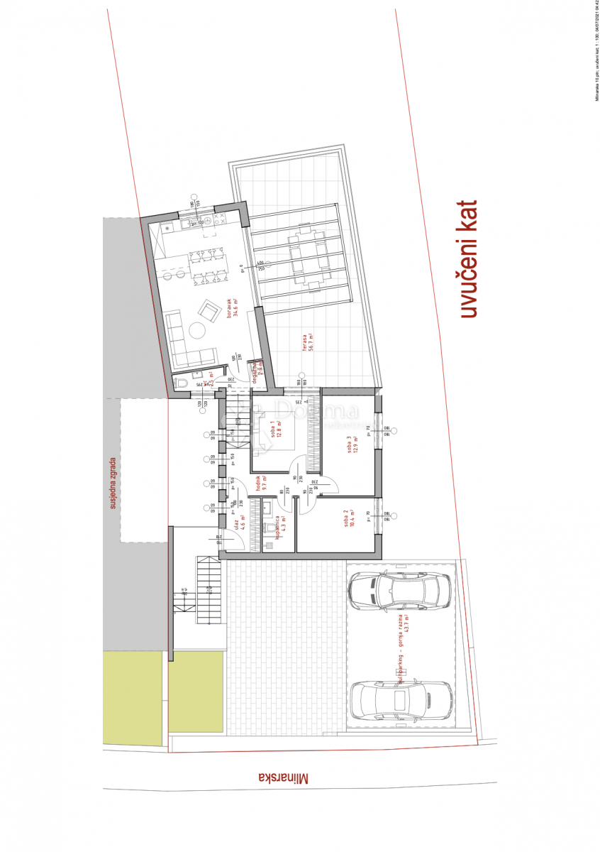 Stanovanje Gornji grad, Gornji Grad - Medveščak, Mlinarska, 121m2