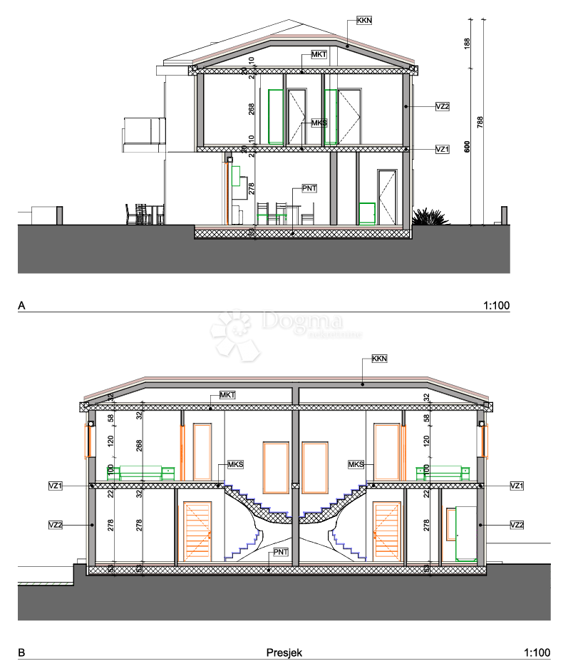 Hiša Malinska, Malinska-Dubašnica, 122,81m2